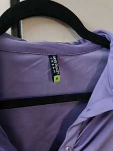 Lavender Shirt Dress