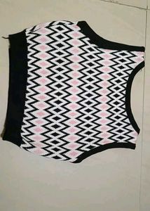 Retro Diamond Knit Vest