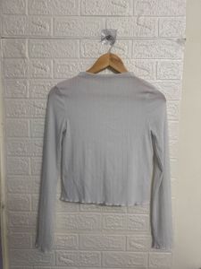 White Long Sleeve Top