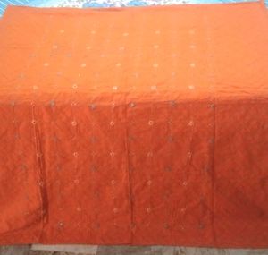 3 piece mirror embroidery unstitched cotton suit