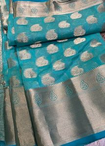 BORDER SAREE With Stiched Blouse