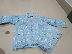 Cute Cat Print Pajama Set