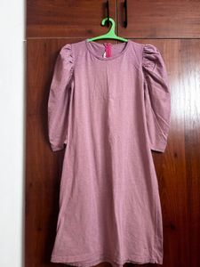2 Time Worn Comfortable Puff Sleeve Dress