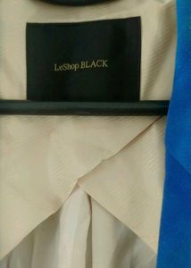 Blue Double-Breasted Blazer