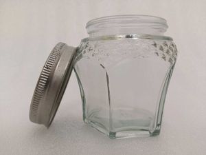 Glass Jar For Sugar And Tea