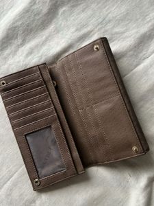 Brown Turn-Lock Wallet