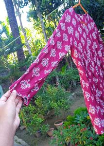 Patterned Casual Dress [ Size- XS ]