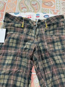 Plaid Jeans