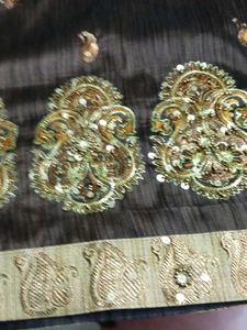 Brown Saree Forparties,Festive Season