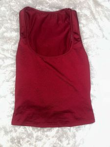 Burgundy Tank Top for college