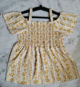 Floral Smocked Top