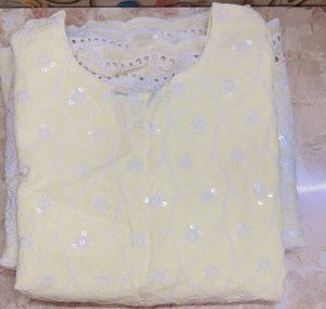 Elegant White Anarkali Suit