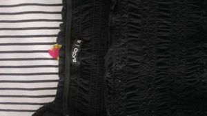 Black Puff Sleeve Top