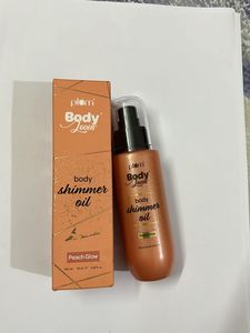 Plum BodyLoving shimmer Oil In PEACH GLOW