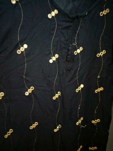 Black Embroidery Kurti