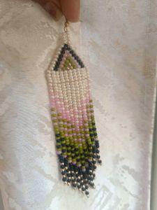 Handmade Beaded Tassel Earrings