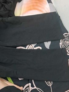 Floral Pajama Pants And Black Plazo