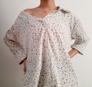 Korean Floral Asthetic Shirt For Women