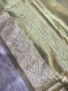 Green &amp; Gold Saree
