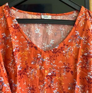 Floral V-Neck Top