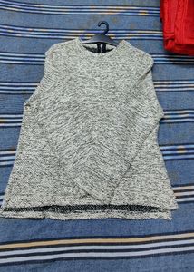 Woolen Loose Pattern Sweater For Women