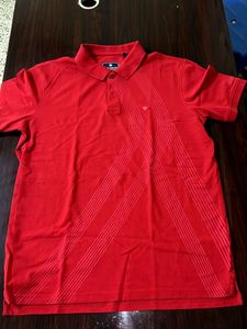 Original Louis Philippe Stylish Red Polo Shirt