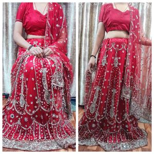 Red Lehenga Choli Set