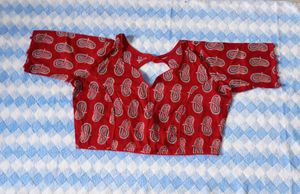 Pure Cotton Red Blouse