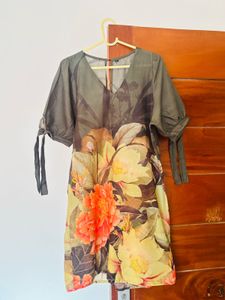 Floral Print Mini Dress