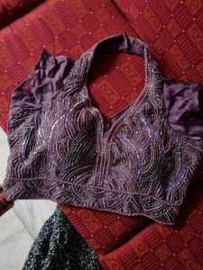 Purple Lehenga with Intricate Sequin
