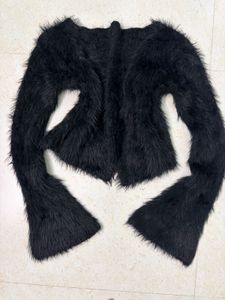 Y2K Fluffy  Long Sleeve Cardigan 🖤