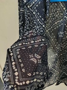 Floral Print Sheer Blouse