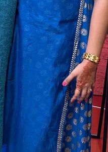 Blue & Gold Indian Dress