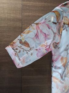 Stitched Floral Print Kurta