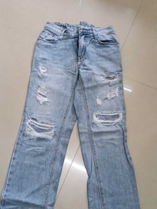 Ripped Light Wash Jeans