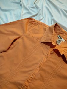 Organge Shirt Tunic Top