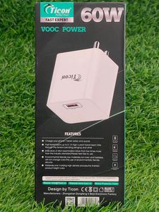 Ticon Vooc Power 60W 5x Faster 6.1A Charger