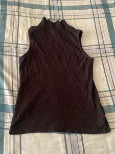 High Neck Black  Top