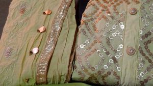 🔥💃 Sale..Festive Girls'  Suit With Santoon Plazo