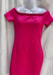 Hot Pink Bodycon Mini Dress