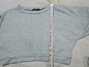 Women&#39;s Drop shoulder Long Sleeve Crop Top