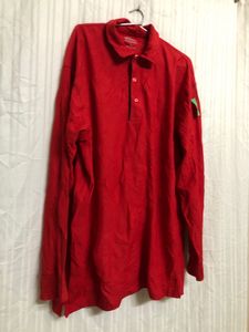 Threads Red Long Sleeve Polo T Shirt