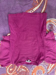 Cute Pink Ruffle Top