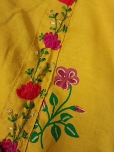 Beautiful Yellow Kurti Set