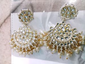 Beautiful Purl Kundan Earrings 😍 book Fast