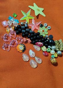 Assorted Beads &amp; Pasting Stones for Handmade Craft