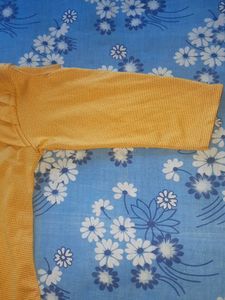 Yellow &amp; Black Color Block Top