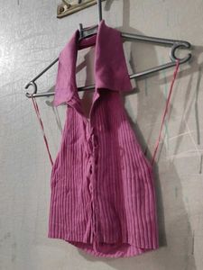 Y2k Pink Halter Top