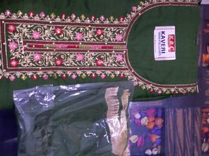 Embroidered Neck Design Suit