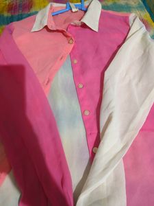 Shade Of Pink Georgette Shirt